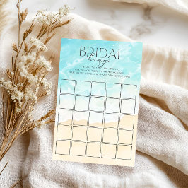 Summer Beach Brautparty Bridal Bingo