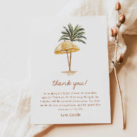 Summer Beach Brautparty Danke, Card
