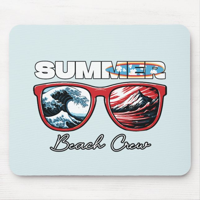 Summer Beach Crew - Summer Vibes Mousepad (Vorne)
