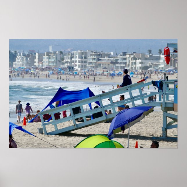 Summer Beach Day - Venice Beach, CA Poster (Vorne)