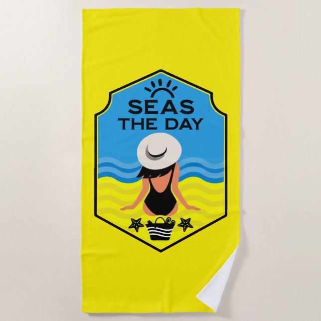 Summer Beach Essential Geschenk Strandtuch (Vorderseite)