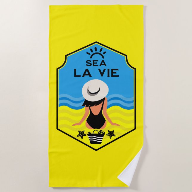 Summer Beach Essential Geschenk Strandtuch (Vorderseite)