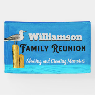Summer Beach Family Renovierung Ansammlung Sea Gul Banner