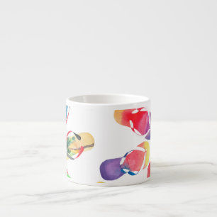 Summer Beach Flip Flops Muster Espressotasse