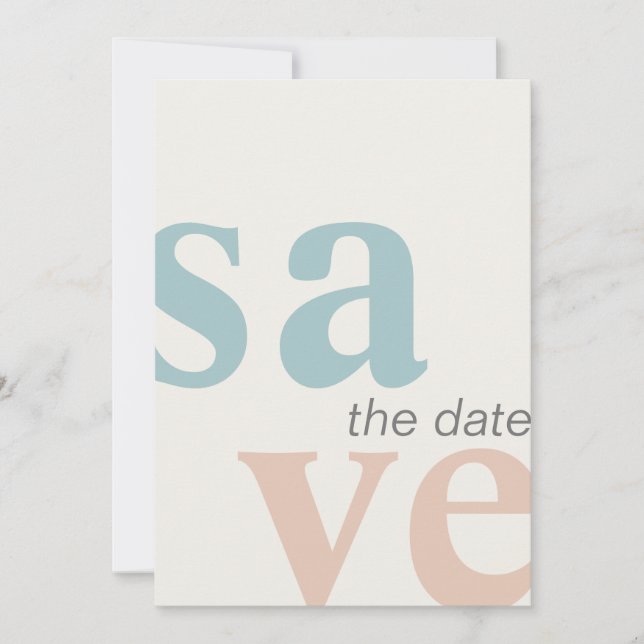 Summer Beach Foto Save the Date (Vorderseite)