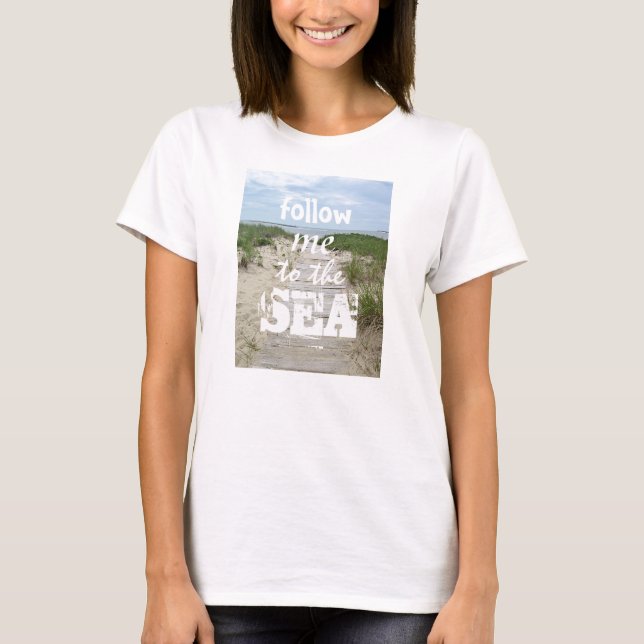 Summer Beach Foto T-Shirt (Vorderseite)