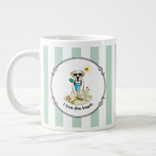 Summer Beach Gelbe Labrador Labrador Retriever Dog Jumbo-Tasse