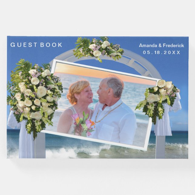 Summer Beach Hochzeit Gästebuch (Vorderseite)