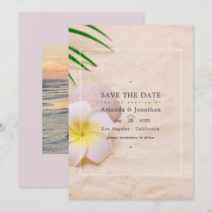 Summer Beach Hochzeit Save the Date