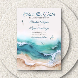 Summer Beach Hochzeit Save The Date