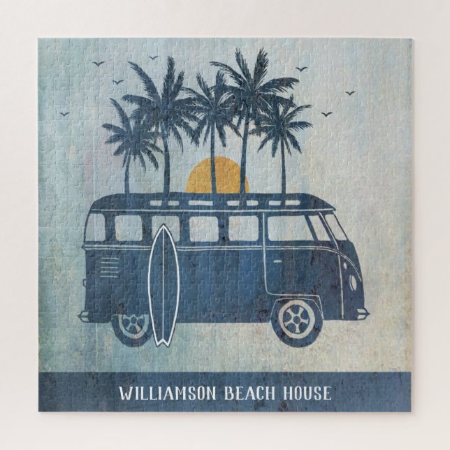 Summer Beach House Retro Surf Van (Vertikal)