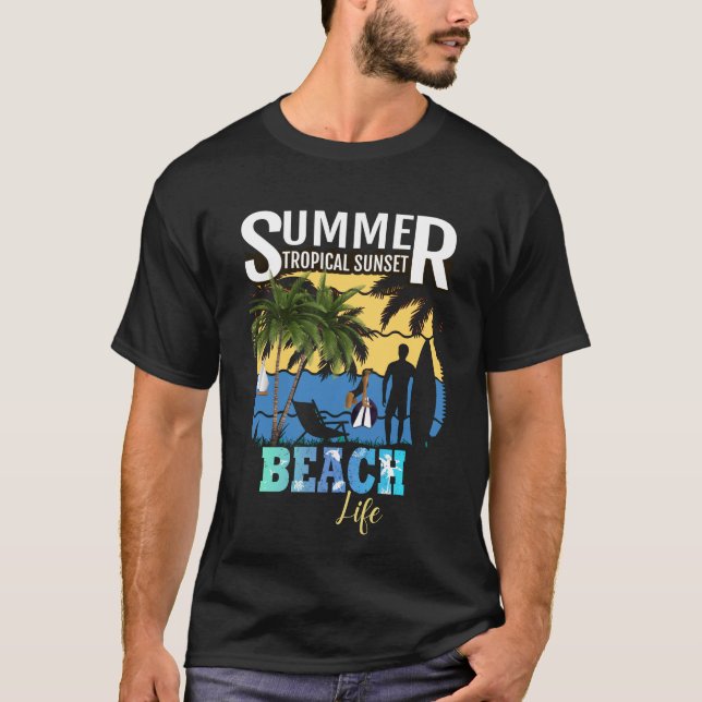 Summer Beach Life Party T-Shirt (Vorderseite)