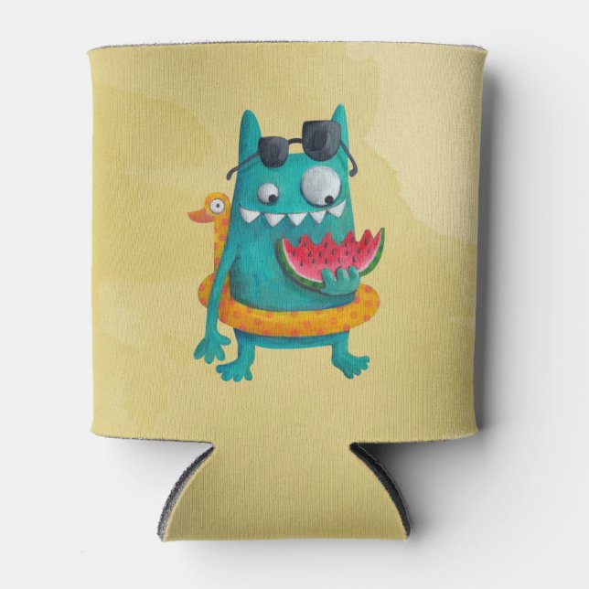 Summer Beach Monster Dosenkühler (Vorderseite)