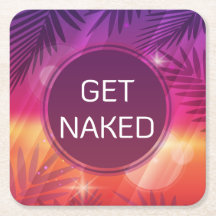 Summer Beach Night Palm Naked