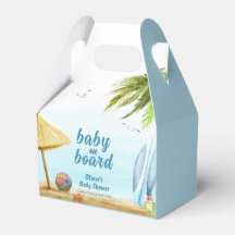Summer Beach Ocean Surfboard Babydusche