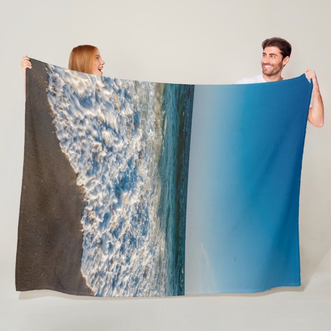 Summer Beach Ocean Waves Fleecedecke (Beispiel)