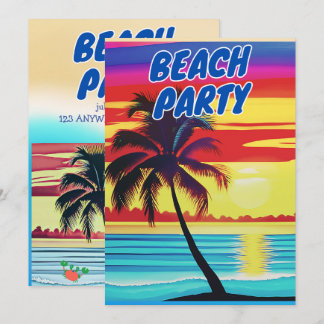 SUMMER BEACH PARTY EINLADUNG