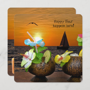 Summer Beach Party laden Einladung