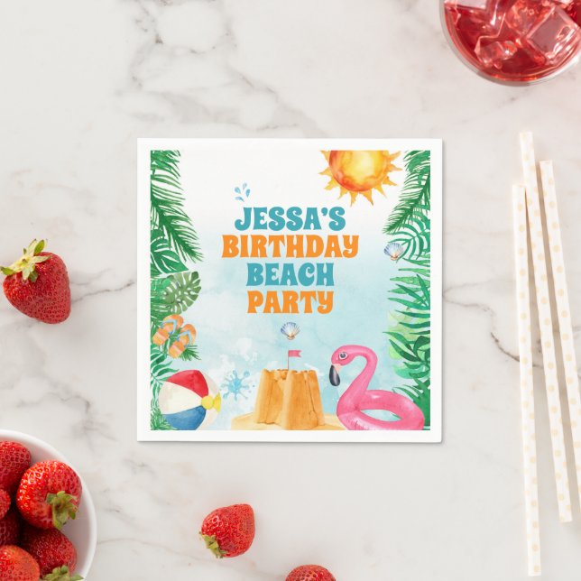 Summer Beach Party Serviette (Beispiel)