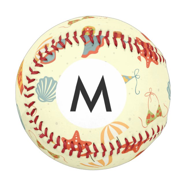 Summer Beach Pattern Baseball (Vorderseite Links)