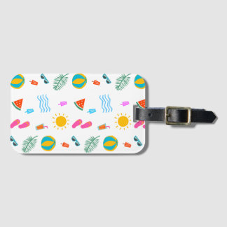 Summer Beach Pattern Gepäcktag Gepäckanhänger