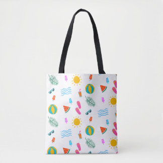 Summer Beach Pattern Tote Bag Tasche