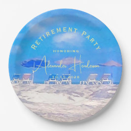 Summer Beach Retirement Party Pappteller