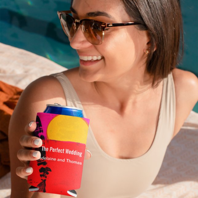 Summer Beach Retro Poster Selters Dosenkühler (Von Creator hochgeladen)