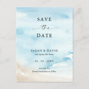 Summer Beach Save the Date Ankündigungspostkarte
