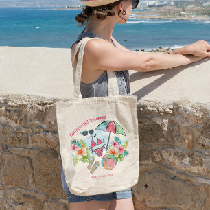 Summer Beach Scene Bachelorette Wochenende Tragetasche