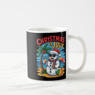 Summer Beach Snowman Weihnachten im Juli Funny Alo Kaffeetasse