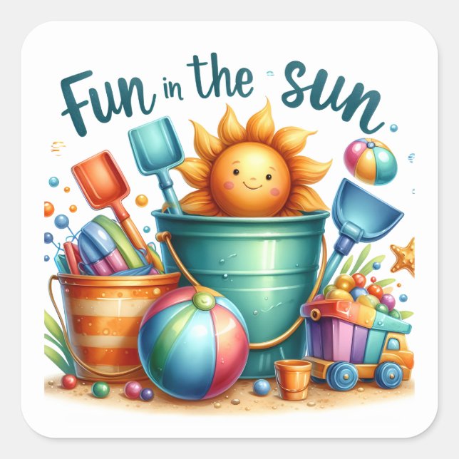 Summer Beach Stickers (Vorderseite)