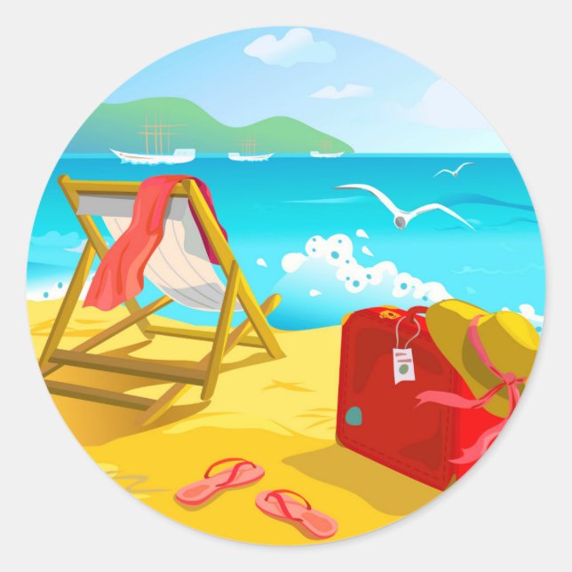 Summer Beach Stickers (Vorderseite)
