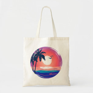 Summer Beach Sunset Tragetasche
