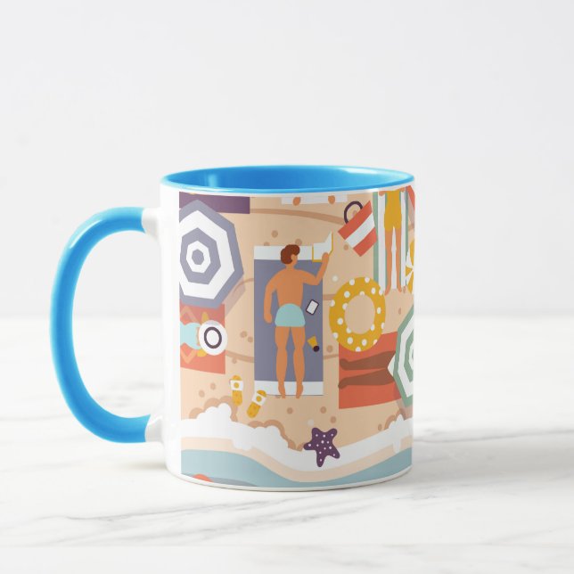 Summer Beach Tasse (Links)