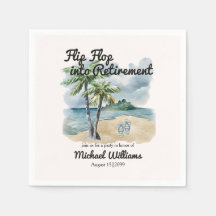 Summer Beach Themed Gedreht Flop Retirement Party