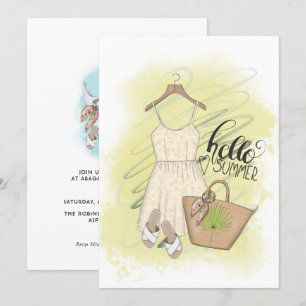 Summer Beach Vacances Anniversaire Fête Invitation