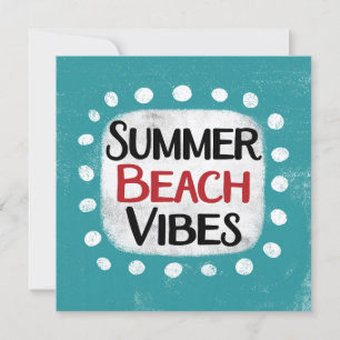 Summer Beach Vibes Grußkarte Karte