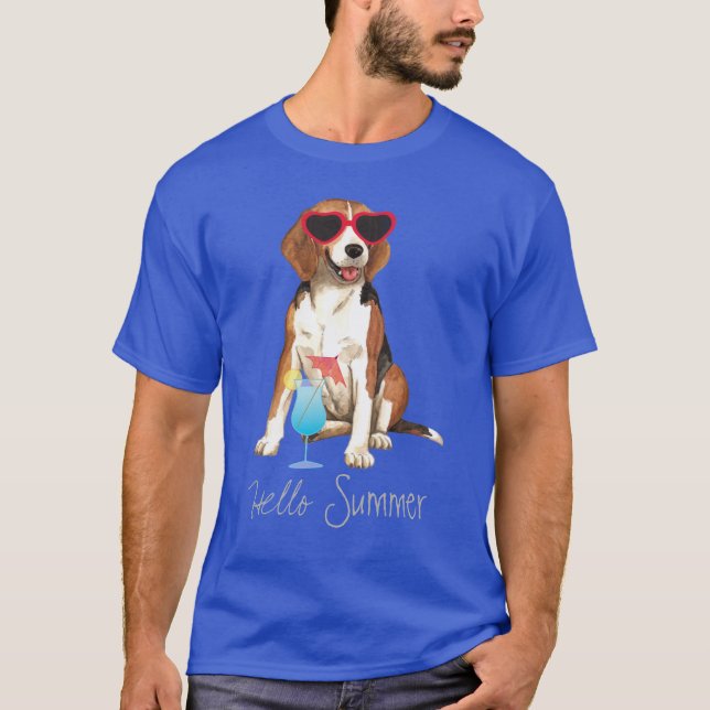 Summer Beagle T-Shirt (Vorderseite)