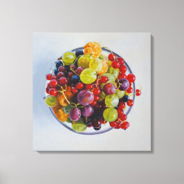 Summer Berries Stretched Canvas Print Leinwanddruck