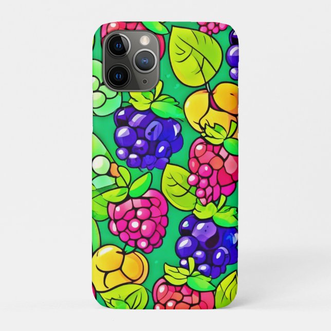 Summer Berry Delight Case-Mate iPhone Hülle (Rückseite)