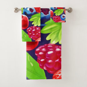 Summer Berry Medley Badhandtuch Set