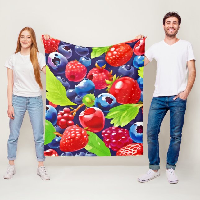 Summer Berry Medley Fleecedecke (Beispiel)