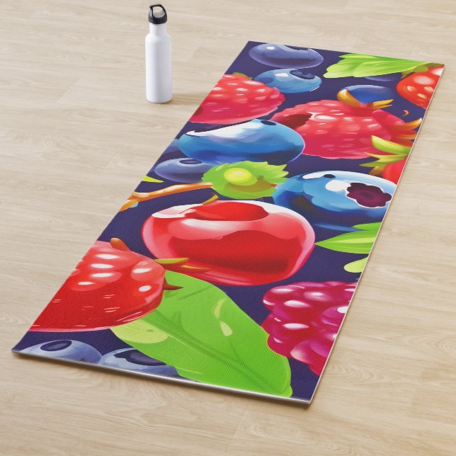 Summer Berry Medley Yogamatte (Beispiel)