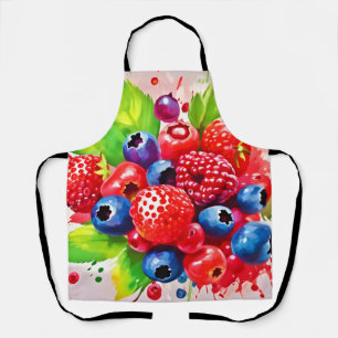 Summer Berry Splash Design Schürze