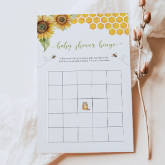 Summer Bingo Sonnenblume und Honey Baby Dusche Spi