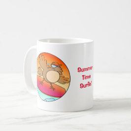 Summer Bird Surfer Kaffeetasse