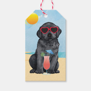 Summer Black Lab Geschenkanhänger