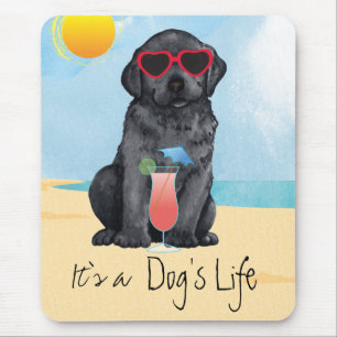 Summer Black Lab Mousepad