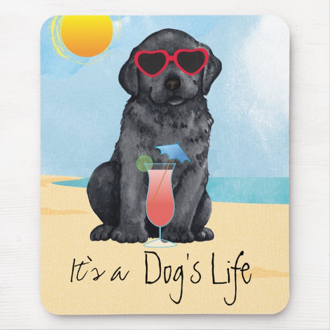 Summer Black Lab Mousepad (Vorne)
